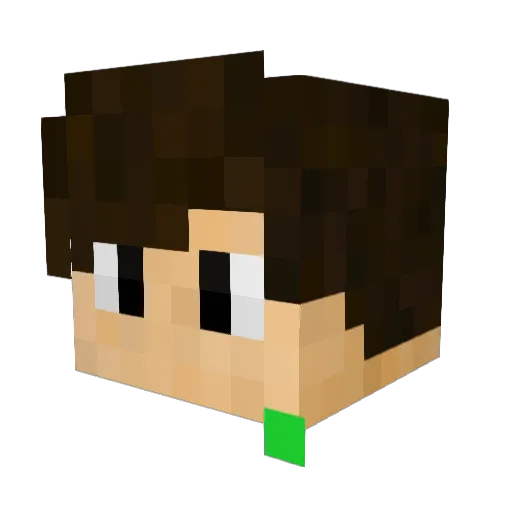 Ginodvd Minecraft avatar head, 3D render