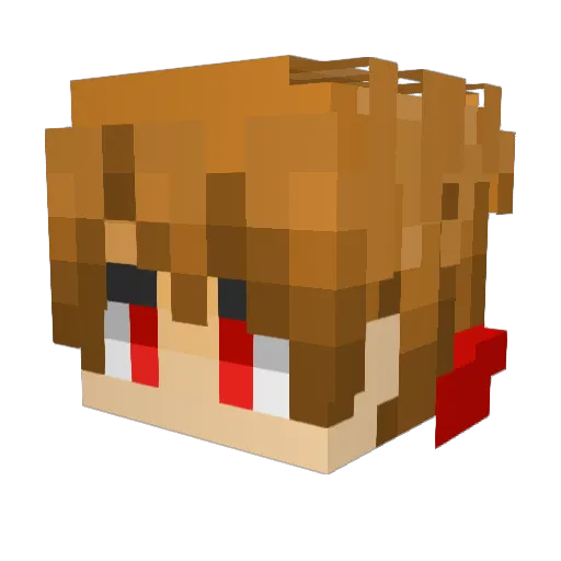 Ginosaurus_NL Minecraft avatar head, 3D render