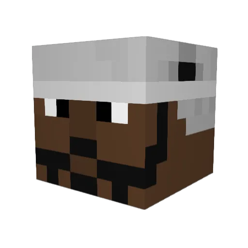 GintoFraize Minecraft avatar head, 3D render