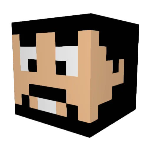 Gio923 Minecraft avatar head, 3D render