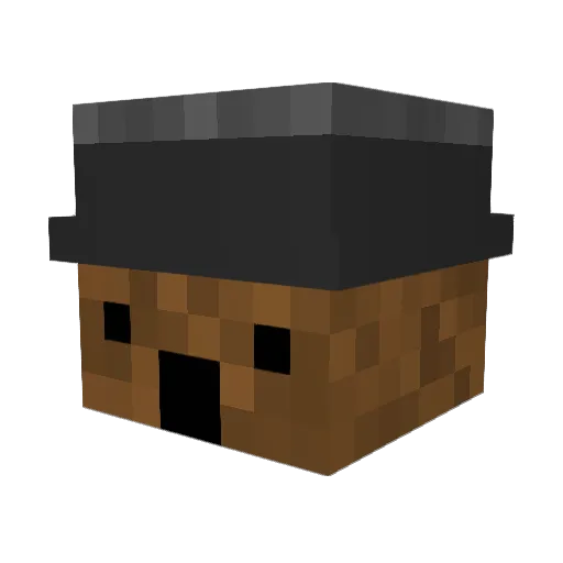GioDrinksWater Minecraft avatar head, 3D render