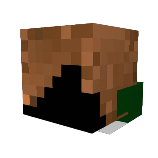 GioGiostart Minecraft avatar head, 3D render
