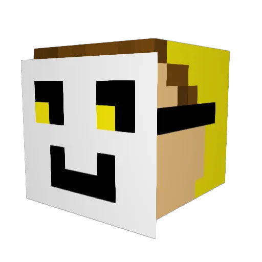 GioKol Minecraft avatar head, 3D render