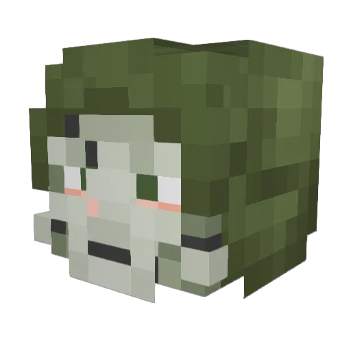 GioNio Minecraft avatar head, 3D render