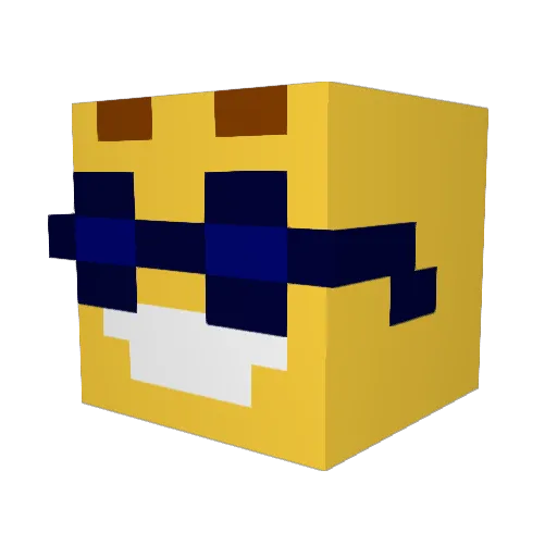 GioPotatoes Minecraft avatar head, 3D render