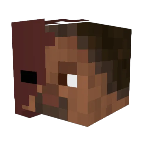 GioShav Minecraft avatar head, 3D render