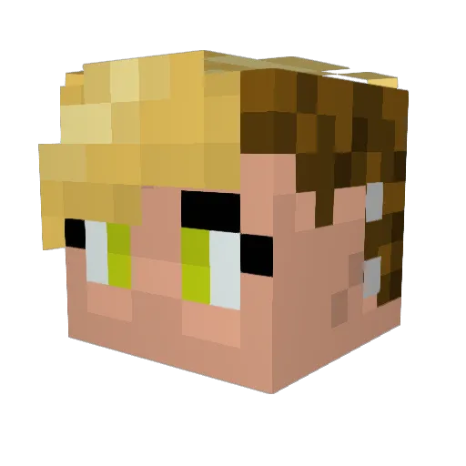 Gio_93 Minecraft avatar head, 3D render