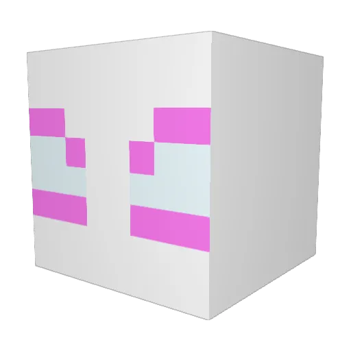 Gio_PS Minecraft avatar head, 3D render