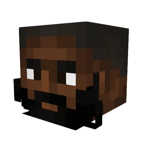 Giobosco Minecraft avatar head, 3D render