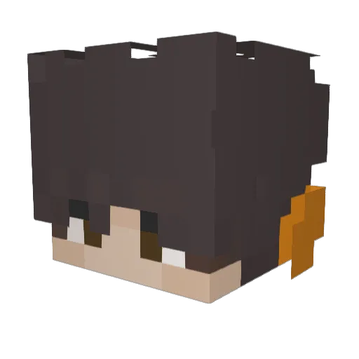 GiocoLP Minecraft avatar head, 3D render