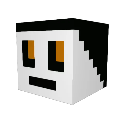 Giogification Minecraft avatar head, 3D render