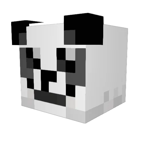Gioian Minecraft avatar head, 3D render