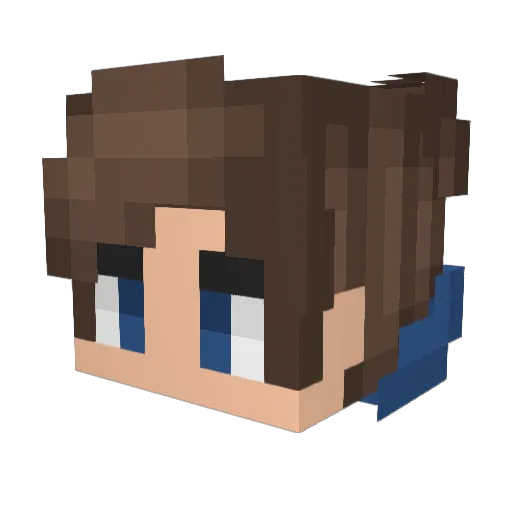 Gioinnit_ Minecraft avatar head, 3D render