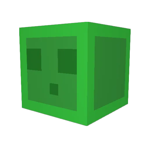 Gior Minecraft avatar head, 3D render