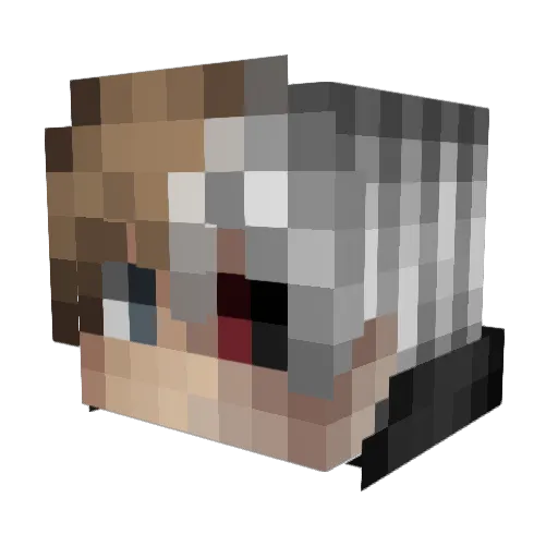 GiorgioSenpai Minecraft avatar head, 3D render