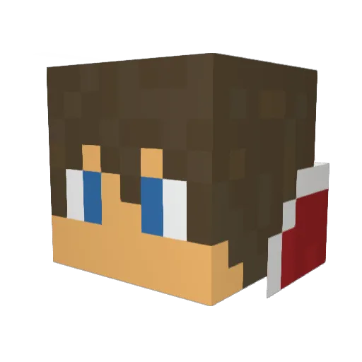 Giorgio_20 Minecraft avatar head, 3D render