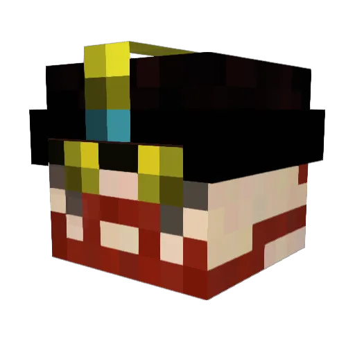 Giorgiorgio Minecraft avatar head, 3D render