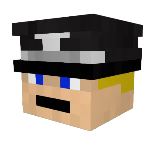 GiorgosGeo Minecraft avatar head, 3D render