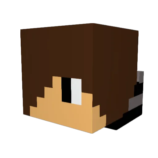 Giothysham Minecraft avatar head, 3D render