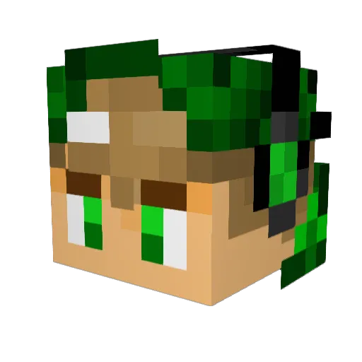 Giova978 Minecraft avatar head, 3D render