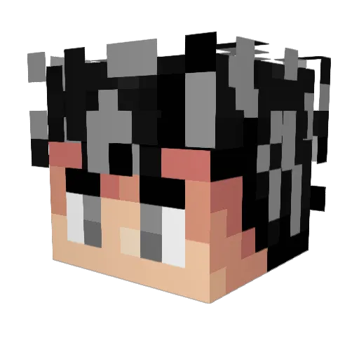 Giovaaa24 Minecraft avatar head, 3D render