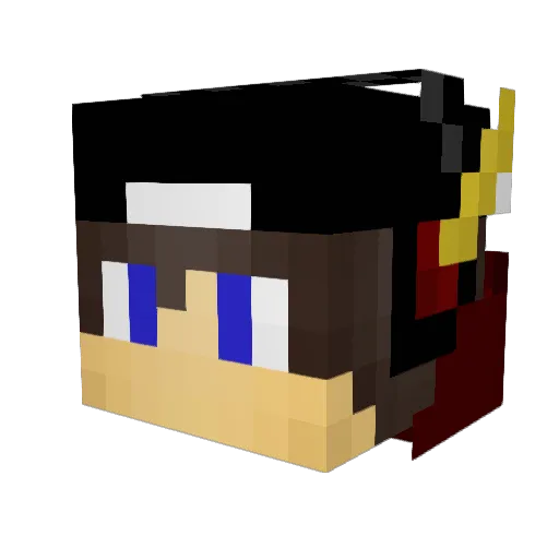 Giovani13 Minecraft avatar head, 3D render