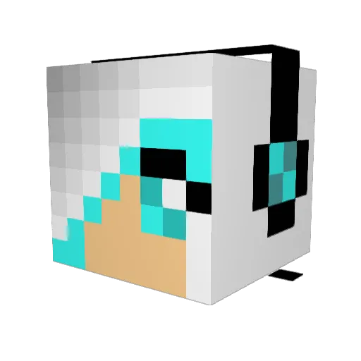 GiovannaRaffa Minecraft avatar head, 3D render