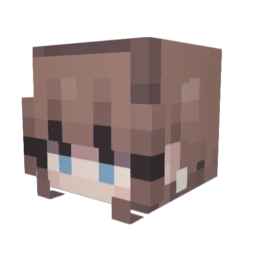 Giovannarules Minecraft avatar head, 3D render