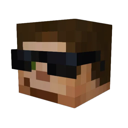 Giovanni2012201 Minecraft avatar head, 3D render