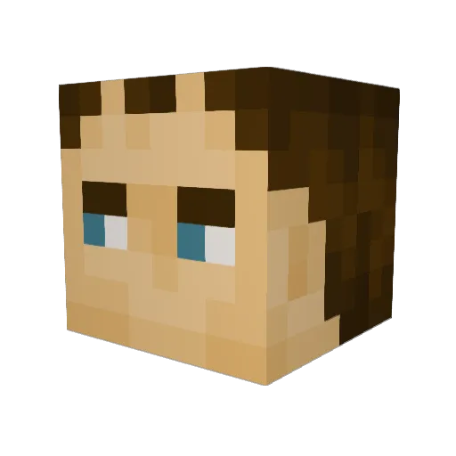 GiovsTechs Minecraft avatar head, 3D render