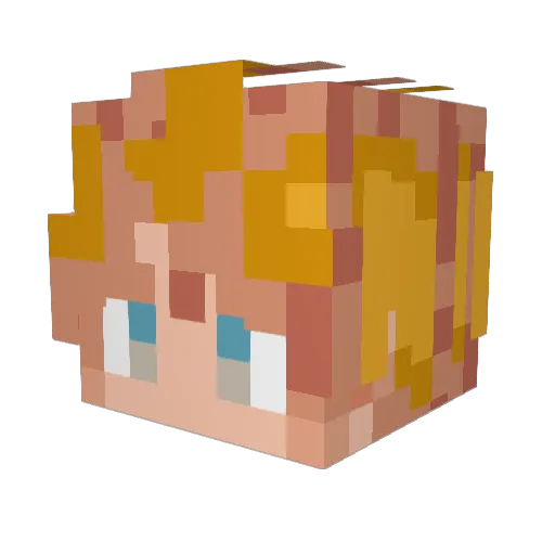 Giovy2001 Minecraft avatar head, 3D render