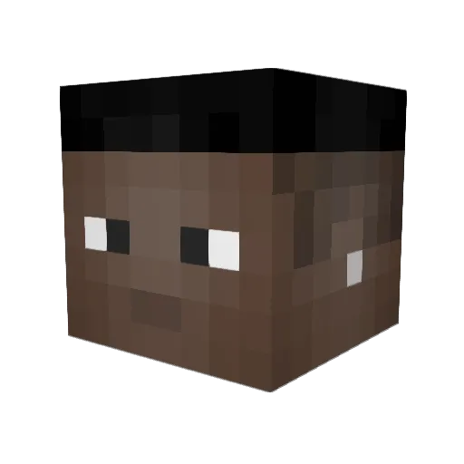 Giovy_On_60Hz Minecraft avatar head, 3D render