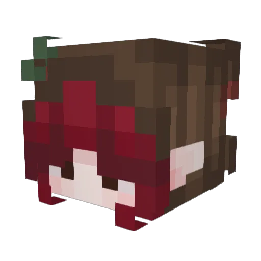 Giraffe8273 Minecraft avatar head, 3D render