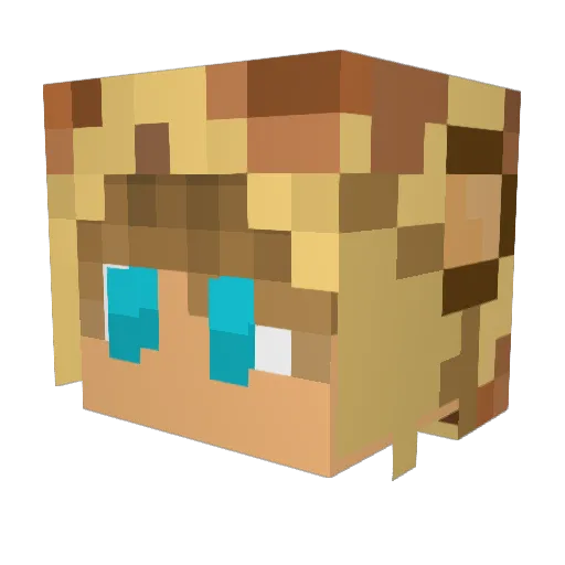 GiraffeBoy99180 Minecraft avatar head, 3D render