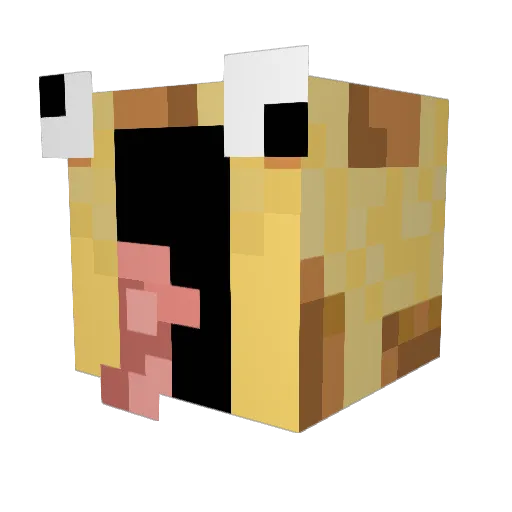 Giraffen_LP Minecraft avatar head, 3D render