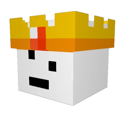 Giraffyboi Minecraft avatar head, 3D render