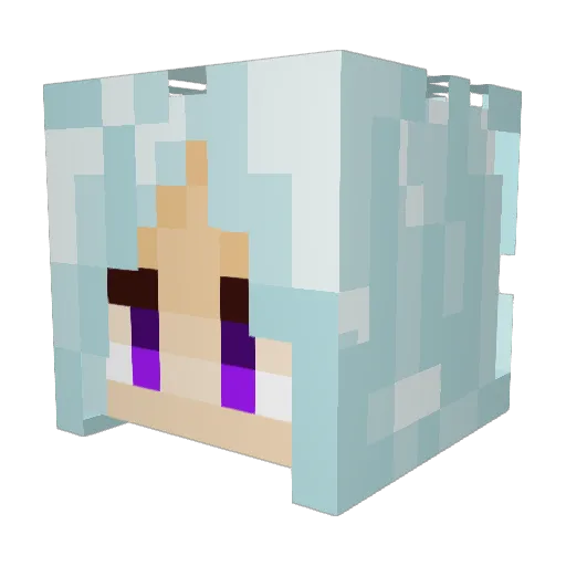 Giraton1 Minecraft avatar head, 3D render