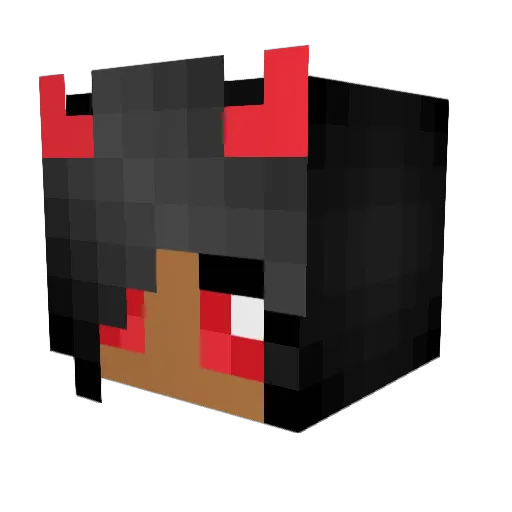 Giratze Minecraft avatar head, 3D render