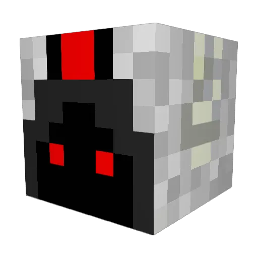 Girff Minecraft avatar head, 3D render