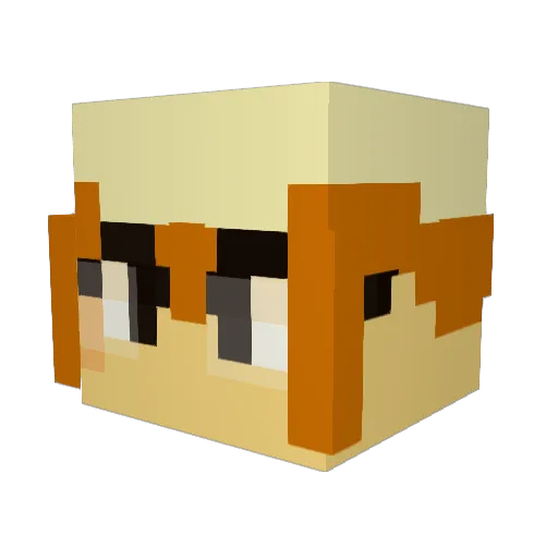GiridaGamer Minecraft avatar head, 3D render