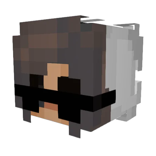 GirlReadyToMarry Minecraft avatar head, 3D render