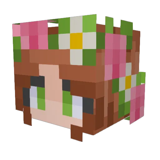 Girl_pro630 Minecraft avatar head, 3D render