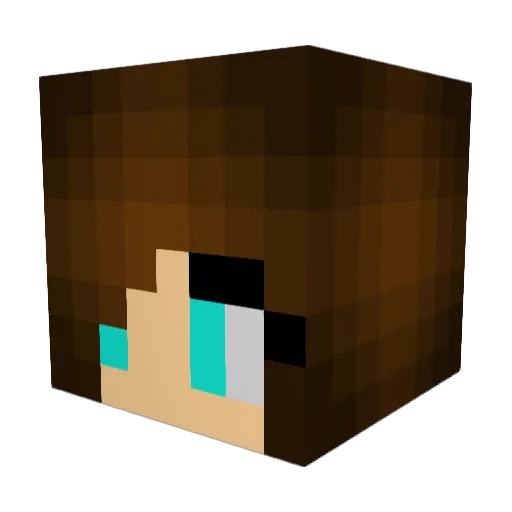 GirlyGIrl303 Minecraft avatar head, 3D render