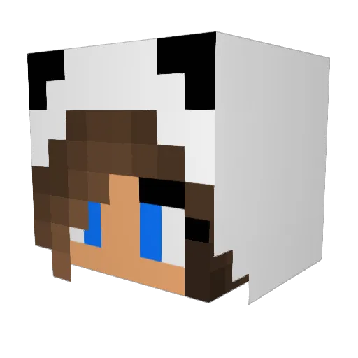 GirlyGame27 Minecraft avatar head, 3D render