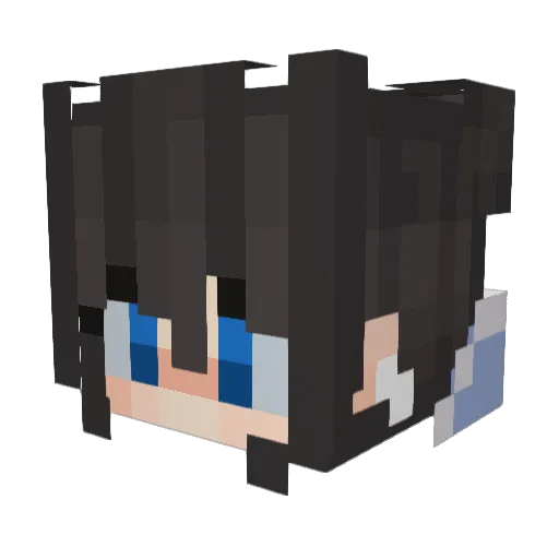 GirlyGamer613 Minecraft avatar head, 3D render