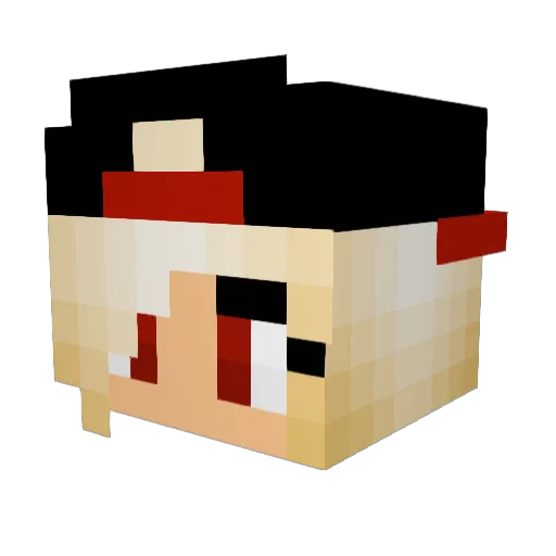GirlyGamer8 Minecraft avatar head, 3D render