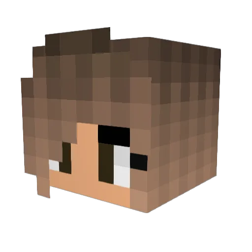 GirlyGirl05 Minecraft avatar head, 3D render