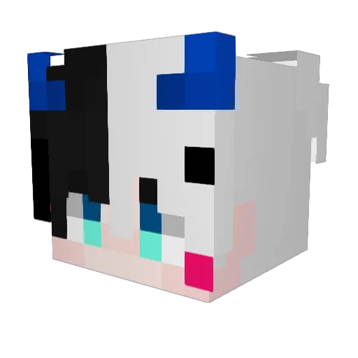 Giro_3 Minecraft avatar head, 3D render