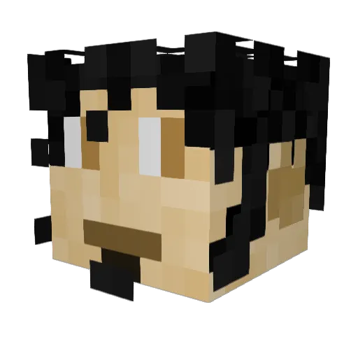 GirojBugstal Minecraft avatar head, 3D render