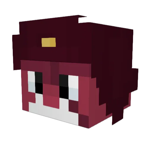 GiroroOnGP Minecraft avatar head, 3D render
